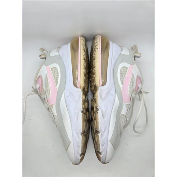 Nike Air Max 270 React Shoes Women’s 6.5 White Pink Athletic Running Sneakers - Picture 6 of 8
